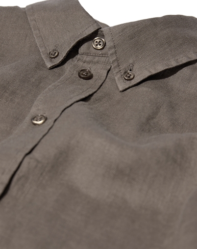 Mos Mosh Gallery - MMGTheo Linen Skjorte - Toasted Coconut